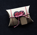 Kraft Heart Pillowbox - Handcrafted Gift Box - dr17-0060
